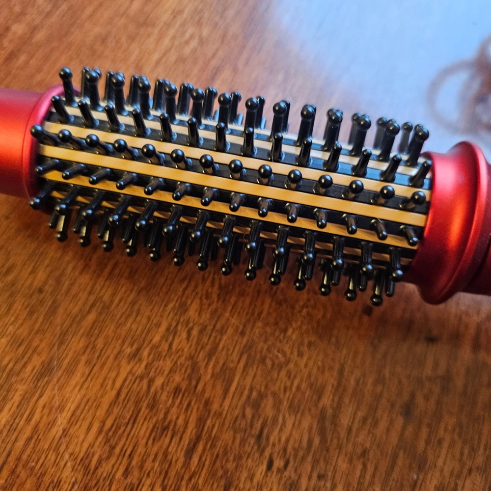 WORKS! CHI tourmaline Ceramic Heated Round Brush 1.25 Red Hot Styler CA2168 - Picture 2 of 7